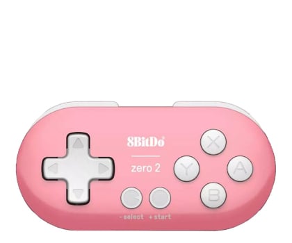 Pad 8BitDo Zero 2 Bluetooth Gamepad Mini Controller - Pink